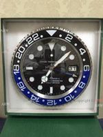 New Upgraded Rolex Gmt Black Blue Replica Wall Clock - Black and Blue Bezel